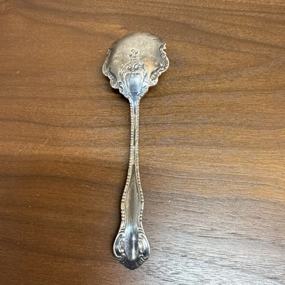 Antique WM ROGERS YORK Ornate 1900 Sterling Silver Spoon 6